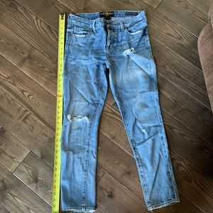 Lucky distressed, cropped, boyfriend style jean